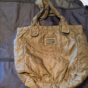 Marc Jacobs Olive Quilted Tote Bag